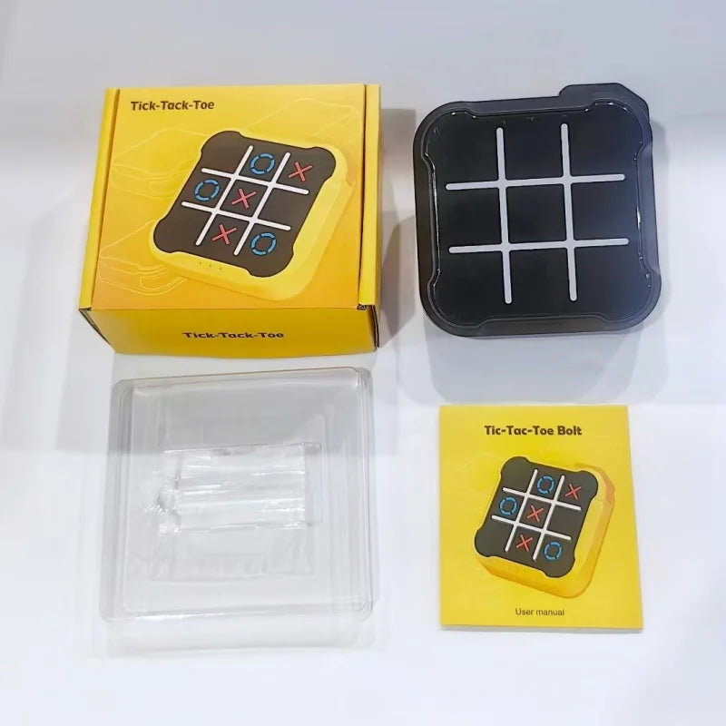 Portable Handheld Board Indoor Game Toy Classic Fingertip Toy Board Game Multifunctional Electronic Tic-Tac-Toe Board