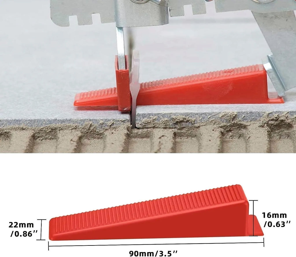 100PCS Red/ Black Plastic Wedges Ceramic Tile Leveling System Tiling Floor Wall  Carrelage Construction Tools Building