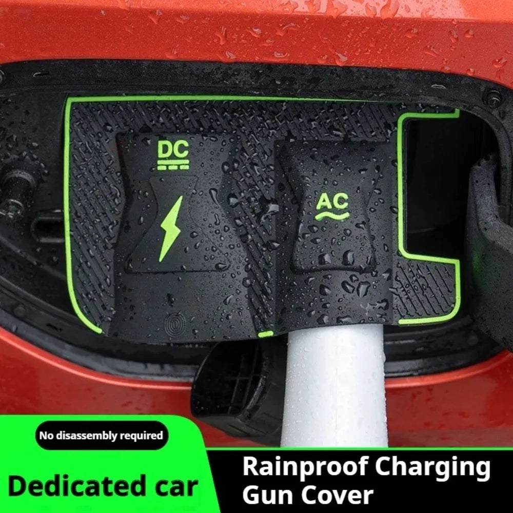 For Volvo EX30 EX90 XC70 Charging Port Cover Waterproof EV Charger Rain Protector, No Drill Adhesive