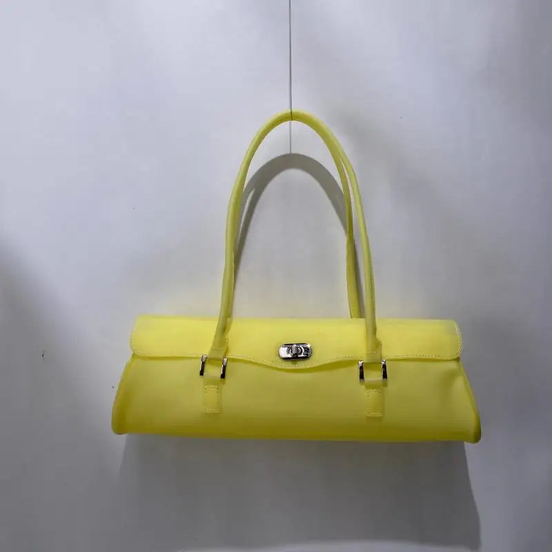 2026 Summer Women Jelly Bag,korean Style Fashion Transparent Dopamine Jelly Bag,large Caoacity PVC Waterproof Vacation Beach Bag