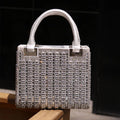 2025 Luxury High-end Crystal Diamond Women Evening Clutch Bag Fashion Design Big Rhinestone Wedding Party Handbags Shoulder Bag
