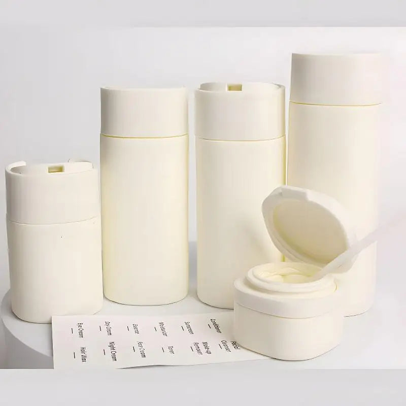 5 Pcs/Set Hydrating Makeup Dispensing Bottles Portable Lotions Shampoos Traveling Refillable Squeezed Empty Bottles