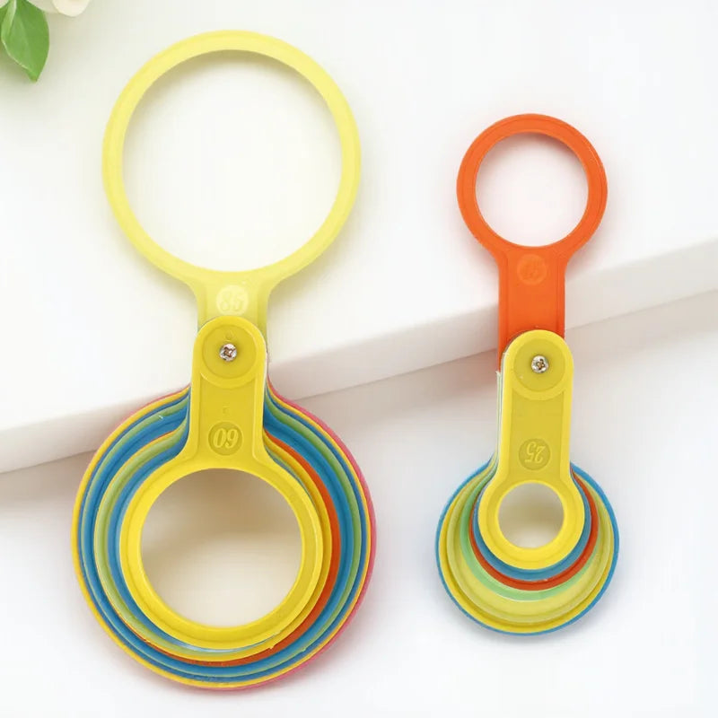 2Sets Fruit Diameter Measuring Ring Plastic Fruit Gauge Circles Easy Accurate Size Grading Tool Diameter Measuring Tool