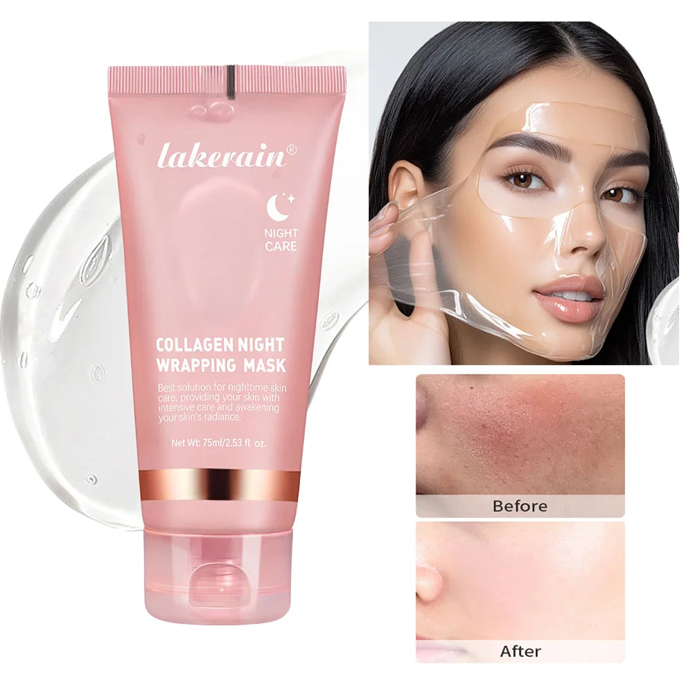 Deep Collagen Mask Korean Peel Off Mask Face Anti Wrinkle Lifting Skin Care Masks Bio Pack Night Wrapping Woman Skin Care