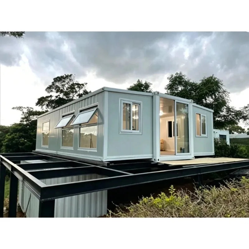 Granny Flat 20Ft 40 Ft Expandable Container Folding House Prefab 40Ft Villa Shipping Prefabricated Mobile Home 2 3 4 5 Bedroom