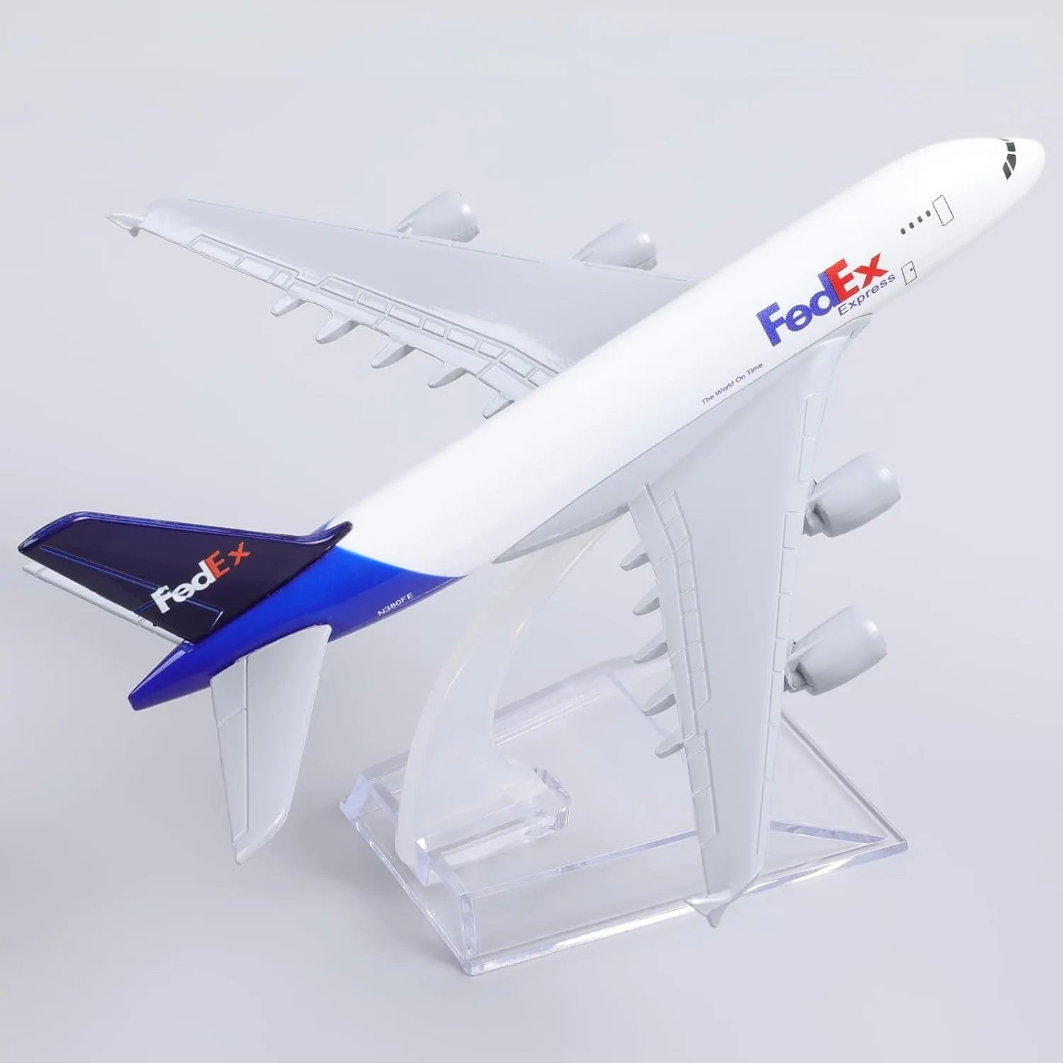 1/400 16cm A380 FedEx Diecast Metal Airplane Model Collectible Display Toy Airplane Model Collection Toys For Children