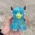 Cute Maltose Squishy Glitter Highland Cow Squeeze Toys Soft Animal Slow Rising Anti Stress Relieve Anxiety Sensory Fidget Toy
