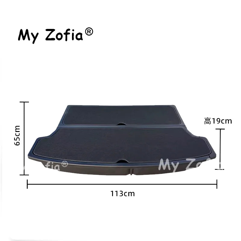 For Geely EX2 Xingyuan eMAS 5 2025 2026 Car Trunk Storage Box Organizer Case Tailbox Stowing Tidying Toolbox Accessories