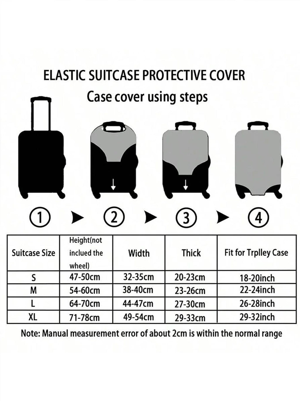 White Base Pink Bow Heart Full Print Luggage Cover, Suitable for 18-32 Inch Luggage Cover, Luggage Handle Glove, Travel Accessor