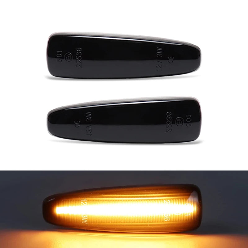 For Mitsubishi Lancer Galant Outlander ASX Mirage Attrage LED Side Marker Lamp Amber Side Fender Turn Signal Lights
