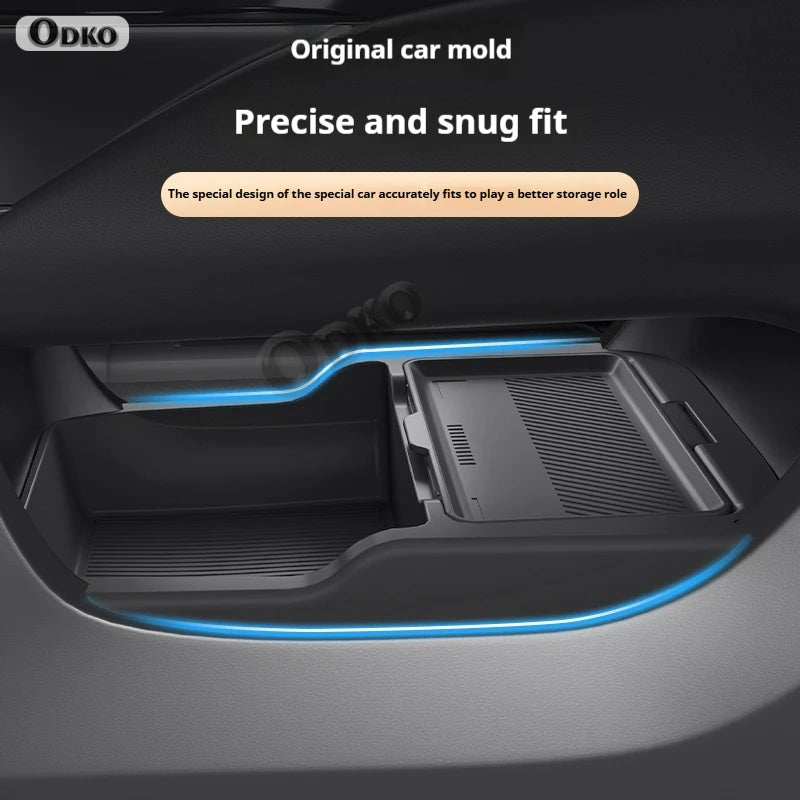 For Envision Plus Silicone Storage Box  Center Console under Layer Modification Special Car Interior Accessories Organizer