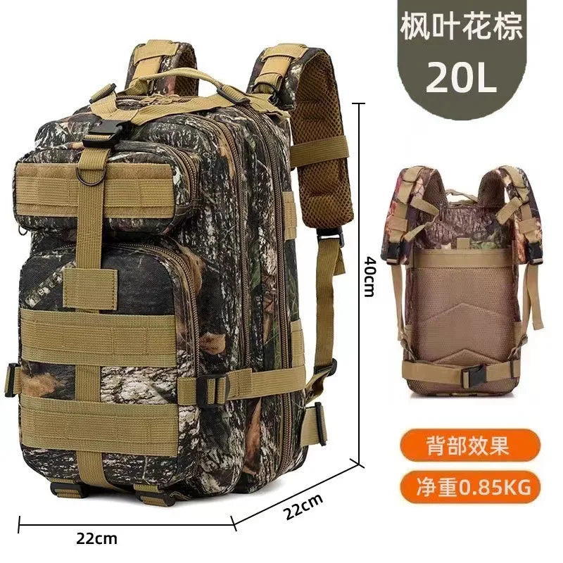 20L/45L 1680D Nylon Waterproof Trekking Fishing Hunting Bag Backpack Outdoor Rucksacks Tactical Sports Camping Hiking