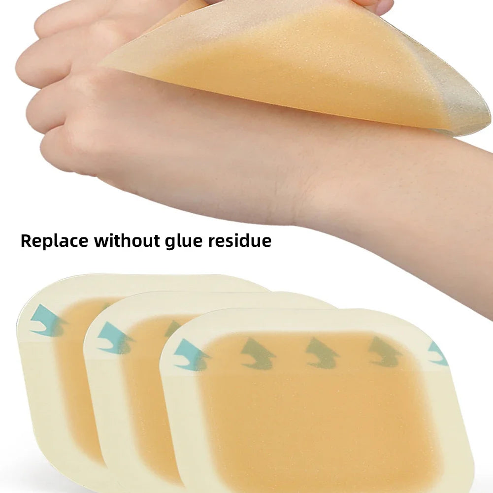 1pc Hydrocolloid Bandage Fast Healing Waterproof Ultra Thin Hydrocolloid Wound Dressing Breathable Soft for Travel for Burn