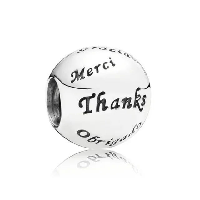 New Fashion 925 Sterling Silver Flower Cherry Round Beads Charms Pendant Fit Original Bracelet DIY Jewelry For Woman Gift