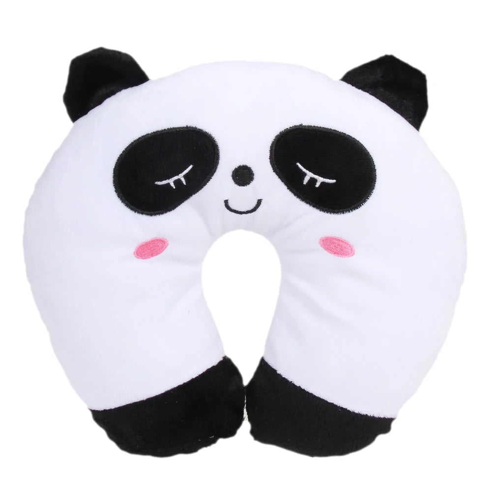 Multi-Color Cartoon U Shaped Travel Pillow Neck Support Head Rest Cushion