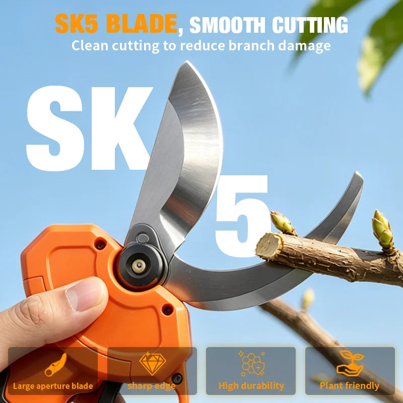 45mm Brushless Electric Pruning Shear 2 Gear Cordless Garden Fruit Tree Bonsai Beautify Tool for Makita 18V Battery Pins