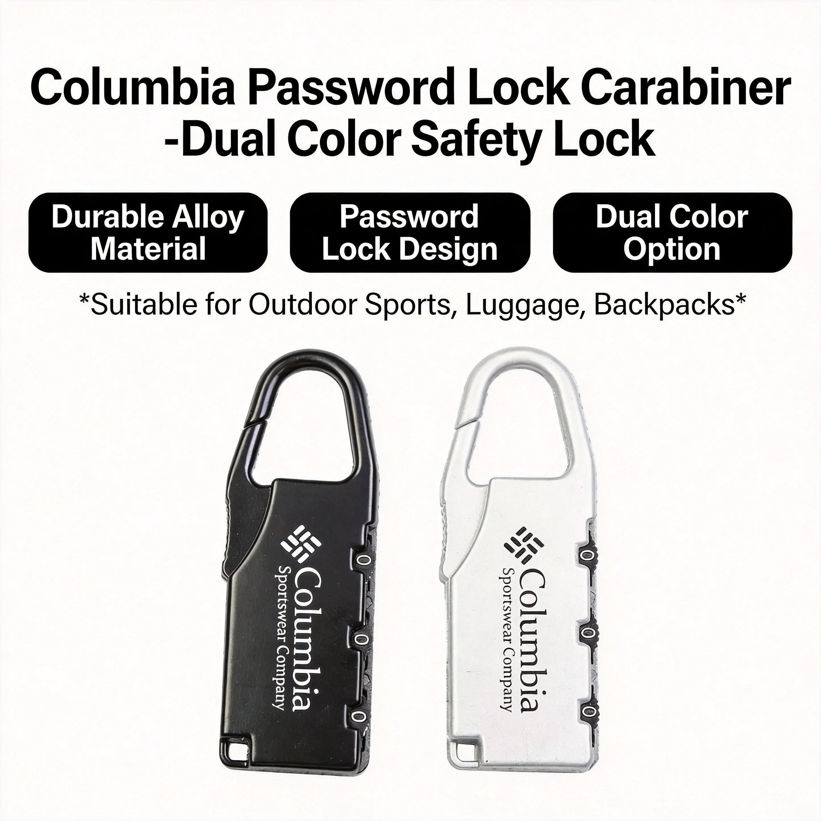 1pc Zinc Alloy Password Lock, Anti-theft Mini Padlock for Luggage Bag Photography Bag, Small Travel Lock Exquisite Compact