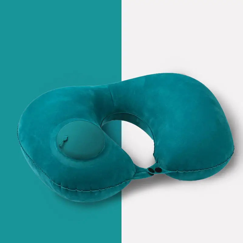 2025 New Inflatable Pillow Travel Portable Neck Protection Pillow Press Inflatable U-shaped Pillow Travel Storage Neck Pillow