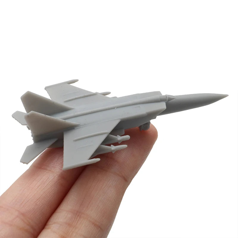 5PCS Russian Mig-25 Interceptor Plane Resin Assembly Model Reconnaissance Aircraft Length 9/31.8/55.6/63.6mm Toys DIY Aeroplane