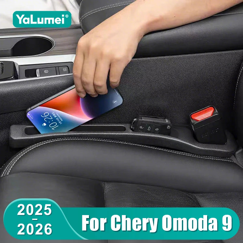 For Chery Omoda 9 SHS C9 2025 2026 2PCS Universal Car Seat Leak Proof Strips Gap Side Seam Filler Storage Accessories