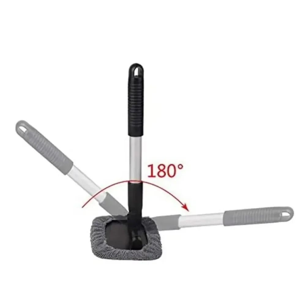 New for Telescopic Microfiber Car Windshield Cleaner Brush Window Glass Scraper Mist Eliminator