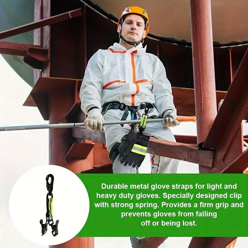 Glove Clips Firefighter Glove Strap Gloves Holder for Hanging Gloves Tool Bags Glove Keeper Glove Clamp Gear Accessories