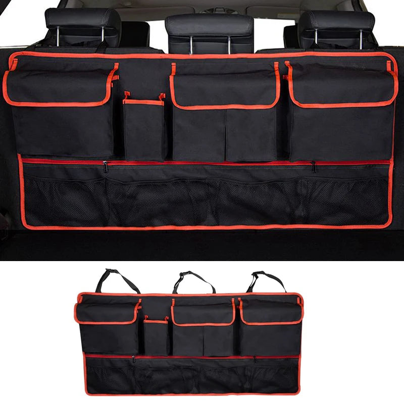 Universal Auto SUV/MPV Organizer Trunk Back Seat Storage Bag Car Rear Multifunctional Storage Net Pocket Car Interior Supplies