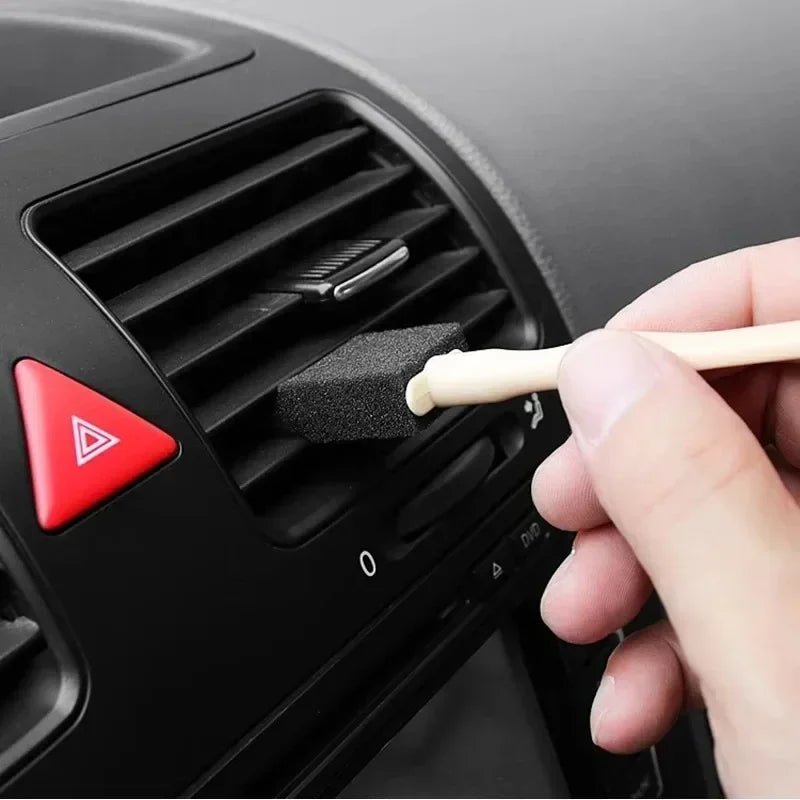 100/1pcs Car Air Conditioner Vent Cleaning Brush Auto Interior Air Outlet Detailing Scrub Sponge Brush Grille Duster Clean Tools