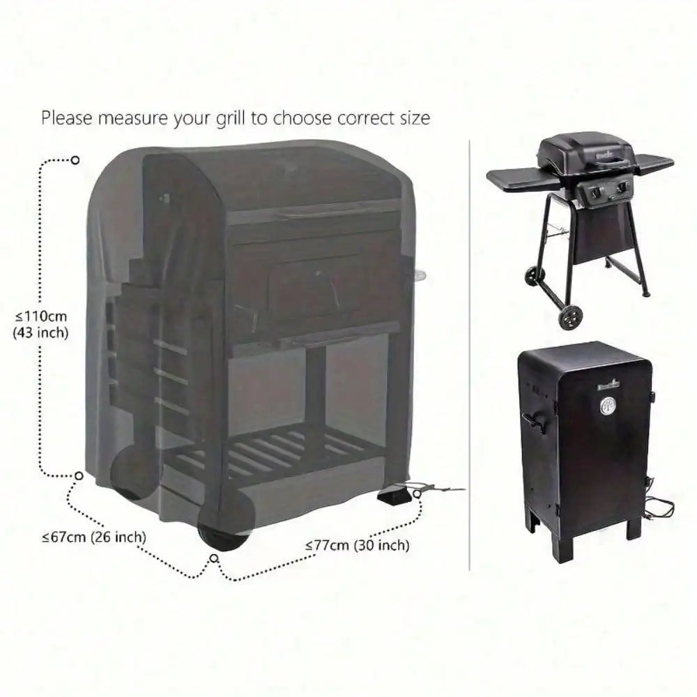 Universal Grill Cover Multi-Size, 210D Oxford Polyester, Heavy-Duty Grill Cover Fits All Grills (Fits Weber/Brinkmann Etc.)