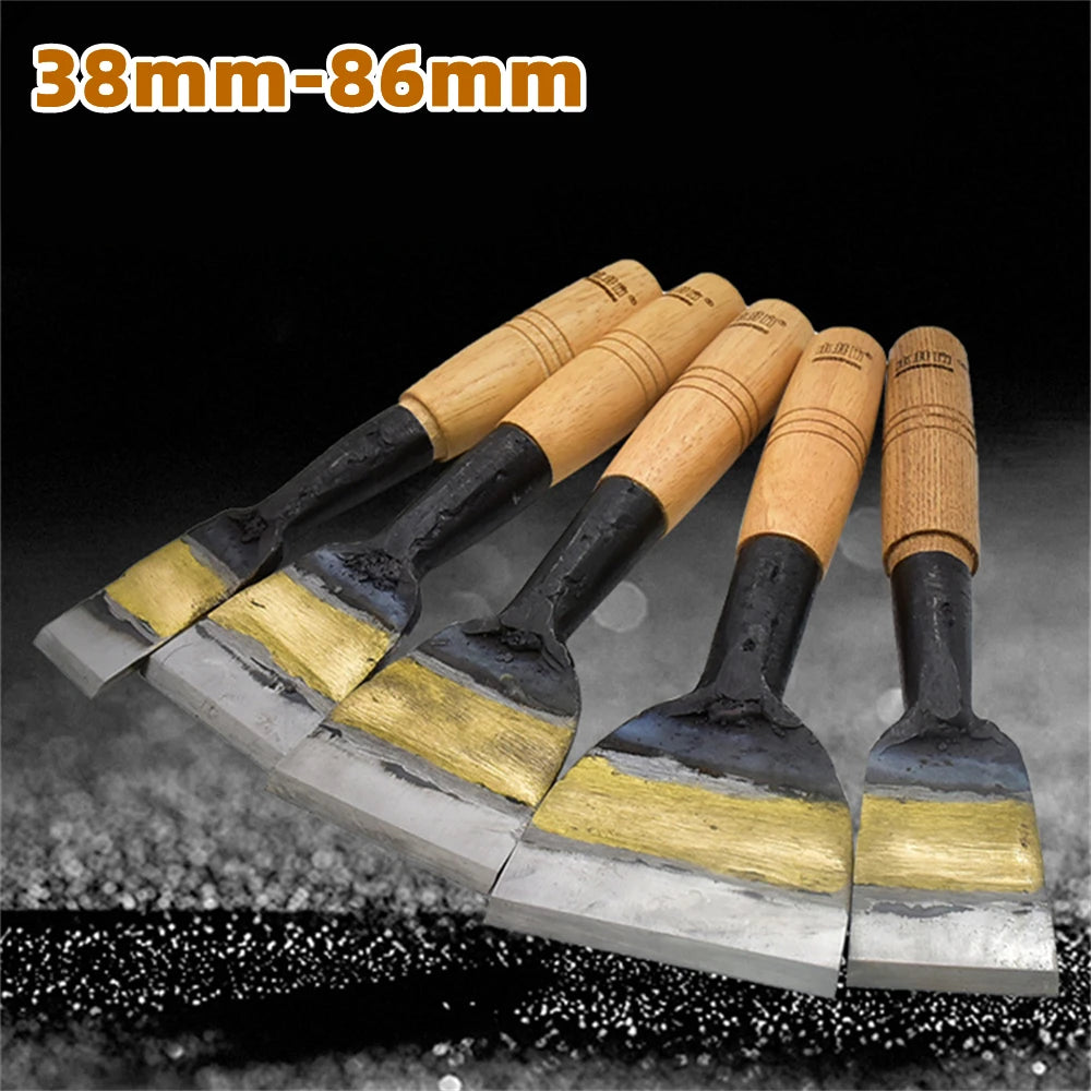 Professional Wood Carving Chisels Set 38/51/63/78/86mm - DIY & Detailed Woodworking Hand Tools (High-Quality, Multi-Size)