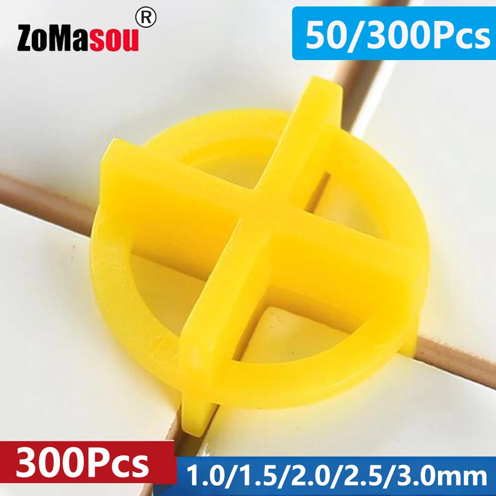 50/100/300Pcs Porcelain Tile Spacers Clips Wedge Ceramic Leveling System Floor Wall Tile Gap Leveling System Construction Tools