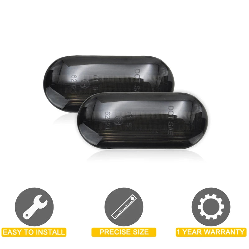 Smoked Lens Waterproof LED Side Fender Marker Lamp Turn Signal Light For Seat Alhambra Arosa Cordoba/Vario Ibiza/ST/6J Leon Mii