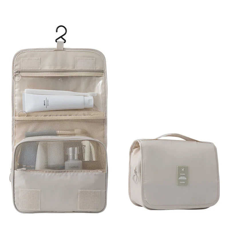 Travel Makeup Bag Waterproof Toiletries Organizer High Quality Women Neceser Bathroom Hook Wash Pouch Hook Makeup Storage Bag