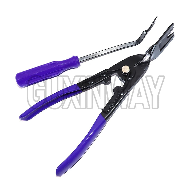 Car Clip Removal Pliers Tools Auto Body Panel Door Fastener Push Pin Trim Removal Tool Kit Automotive Pry Tool Repair Set