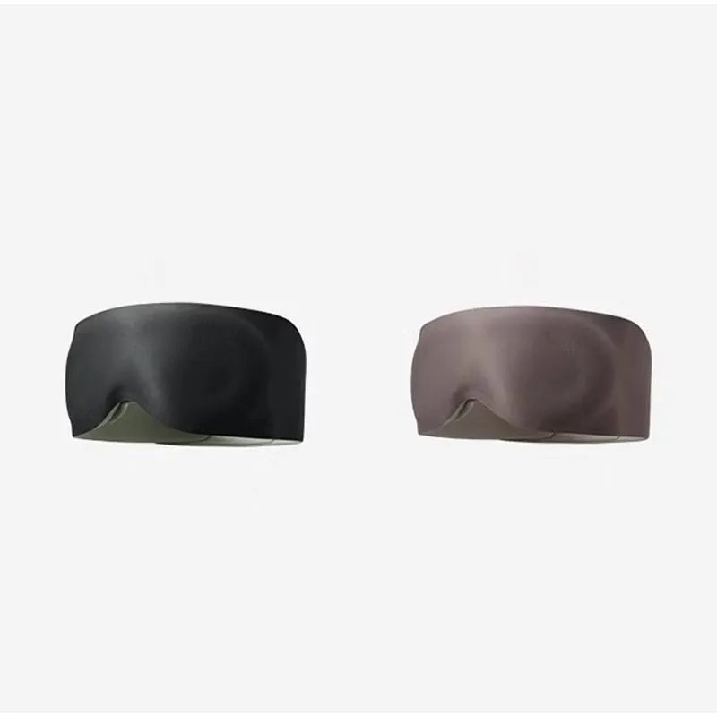 Weighted Sleep Mask with 360° Gravity Beads Full Blackout Breathable Eye Mask for Travel Office Nap Relaxing Pressure Sleep Mask