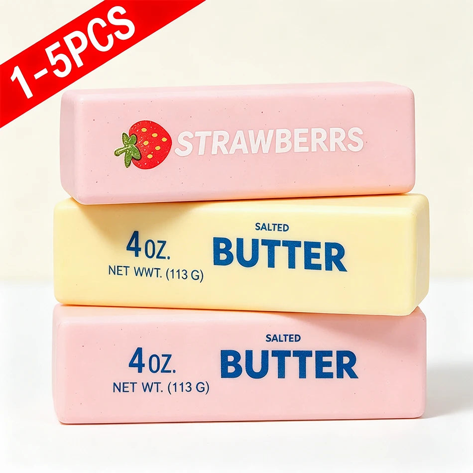 3 Styles Squishy Toy Butter Stick  Slow Rising Squeeze Toy Butter Bar Brick Fidget Toy Anti Stress Release Hand Relax Gift