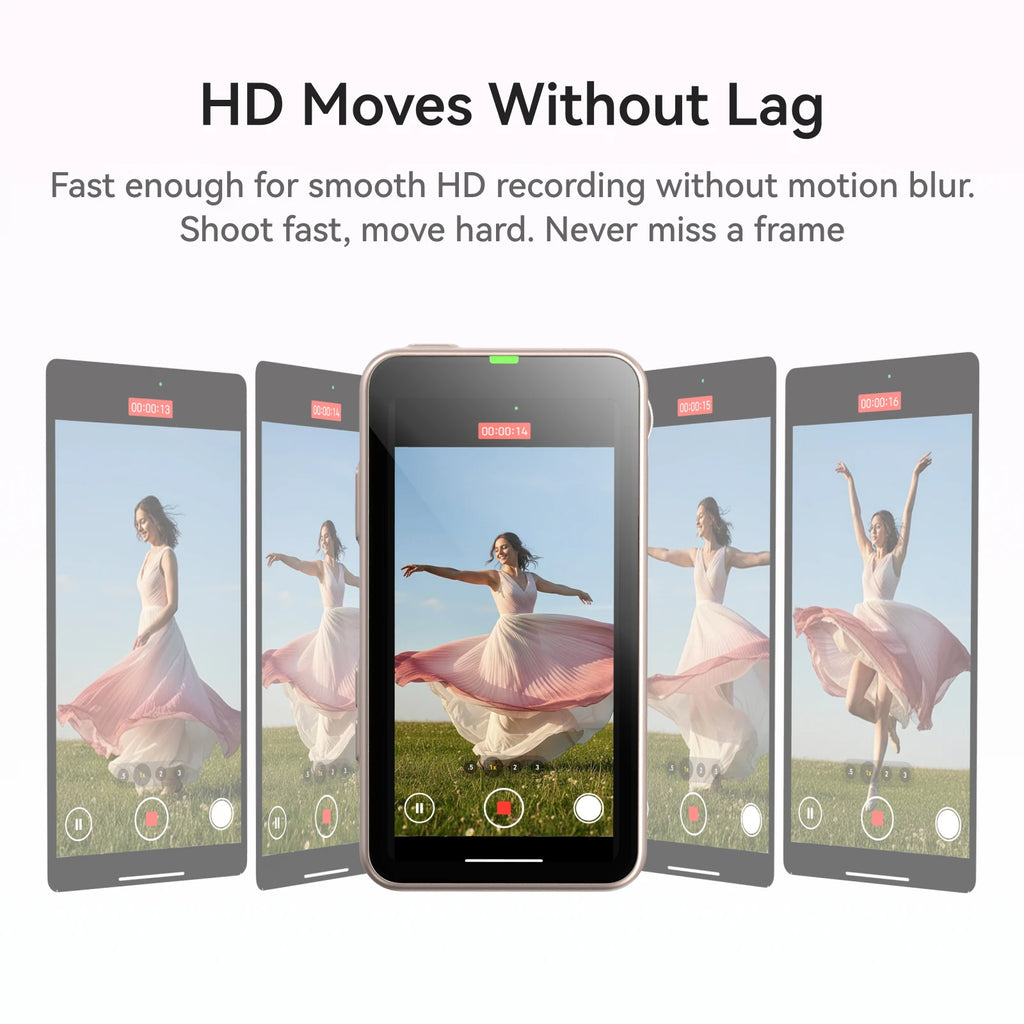 TELESIN Magnetic Phone Selfie Monitor Screen Vlog Selfie For iPhone Android Iphone Wireless Remote for MagSafe ZOOM Control