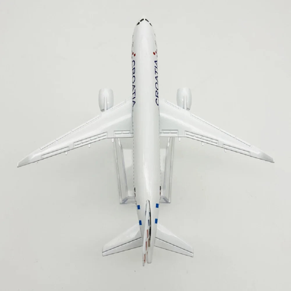 16cm Aviation Plane Croatia Airways A220 Alloy Replica Aircraft Model Adults Fun With Base Airplane Toy Collection Gift Display