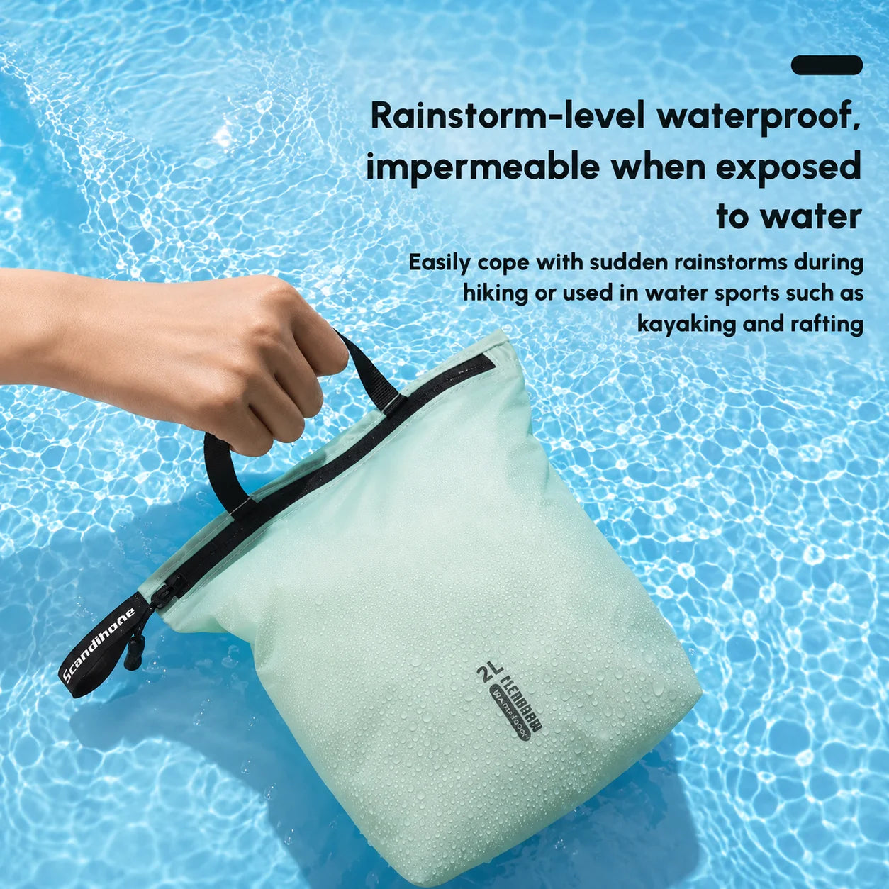 Waterproof Travel Handbag Storage Pouch Lightweight Clothes Organizer Zip Bag for Toiletries Socks Underwear Luggage
