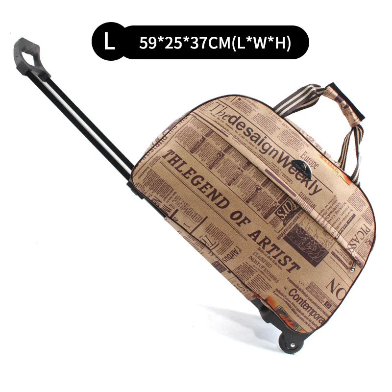 Suitcase And Travel Bags Wheels New Waterproof Large Capacity Carry On Luggage Trolley Handbag Unisex Valises A Roulettes