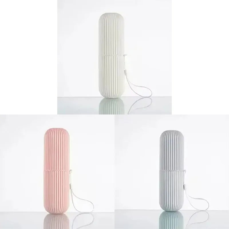 1/2/3/4Pcs Portable Toothbrush Cup Bathroom Toothpaste Holder Storage Case Box Organizer Travel Toiletries Storage Cup