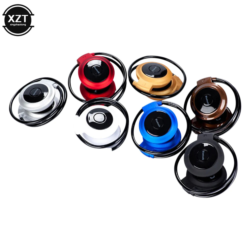 New Sport Wireless Bluetooth Headphones Stereo Earphones Mp3 Music Player Headset Earpiece Micro SD Card Slot Handsfree Mic