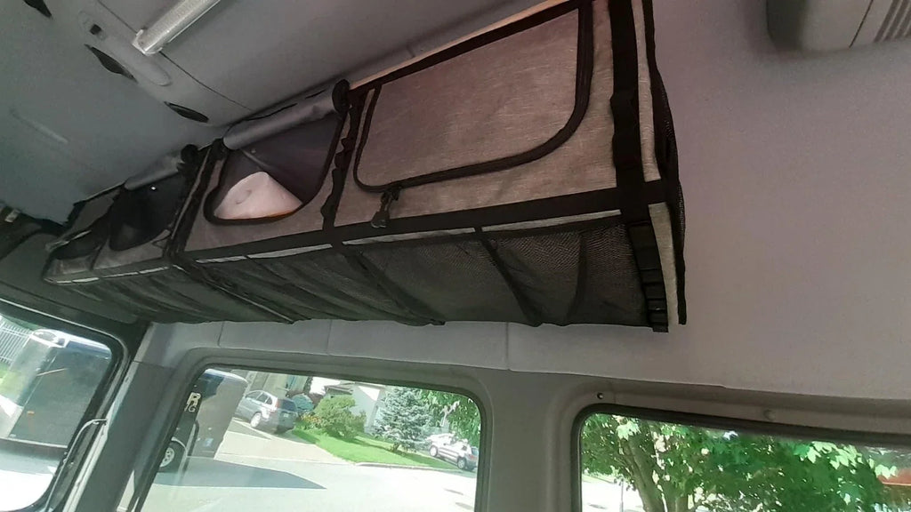 36-Inch Motorhome Overhead Storage Cabinet Soft Overhead Storage Box For Fiat Ducato/Sprinter/Ford Transit Panel Vans/Campervans