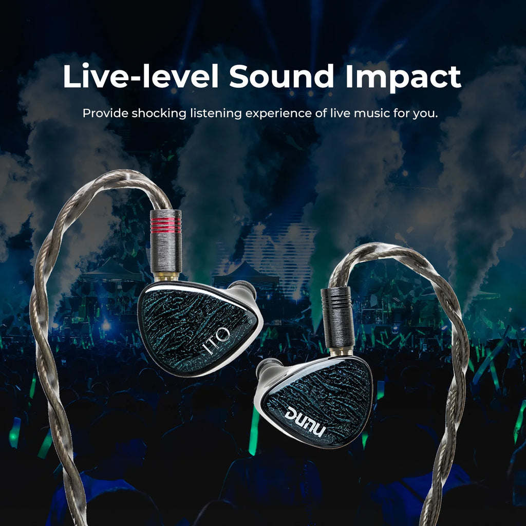 DUNU x KOTO ITO In-ear Earphones 2DD+2BA Hybrid Drivers IEMs with 4-Core Single-Crystal Copper Q-Lock Interchangeable Plug Cable