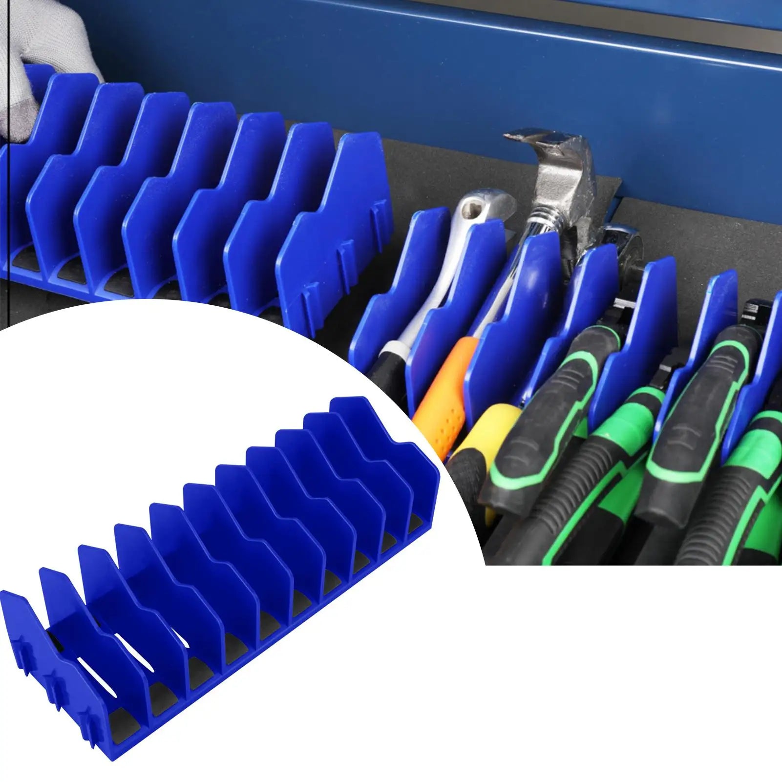 Space Saving Drawer Pliers Rack Sturdy Tool Organizer Storage Holds Up to Ten Pliers for Toolbox plier organizer Storage rack