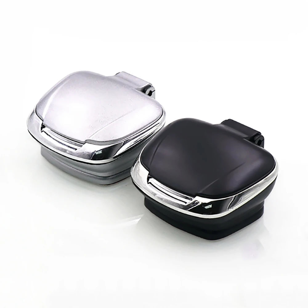 Car Ashtray with LED Light Auto Ashtray Cigarette Flame Retardant Smoke Ash Holders Car Interior Decor Accessories