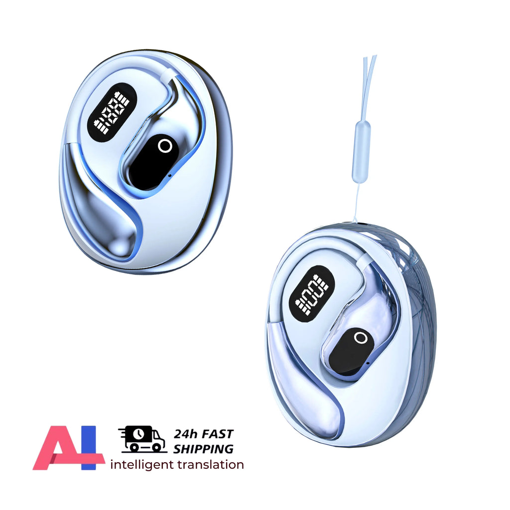 Ai Translator Headphones 144 Languages Wireless Real Time Translation Bluetooth Headset Waterproof Earbud For Business Travel