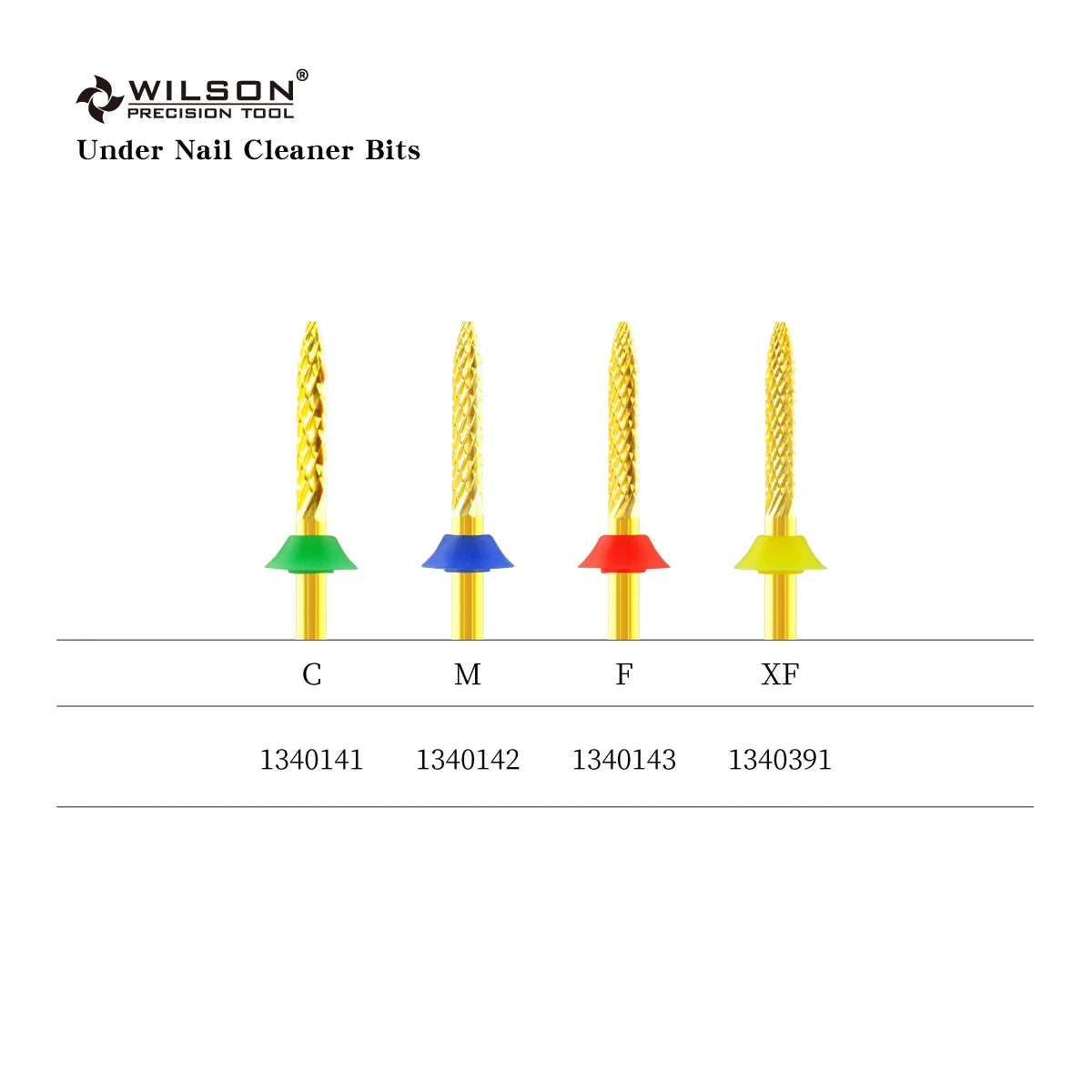 WILSON Under Nail Cleaner Bits-right handed only Nail Accessories/Tools/Manicure/Drill Bits/tools