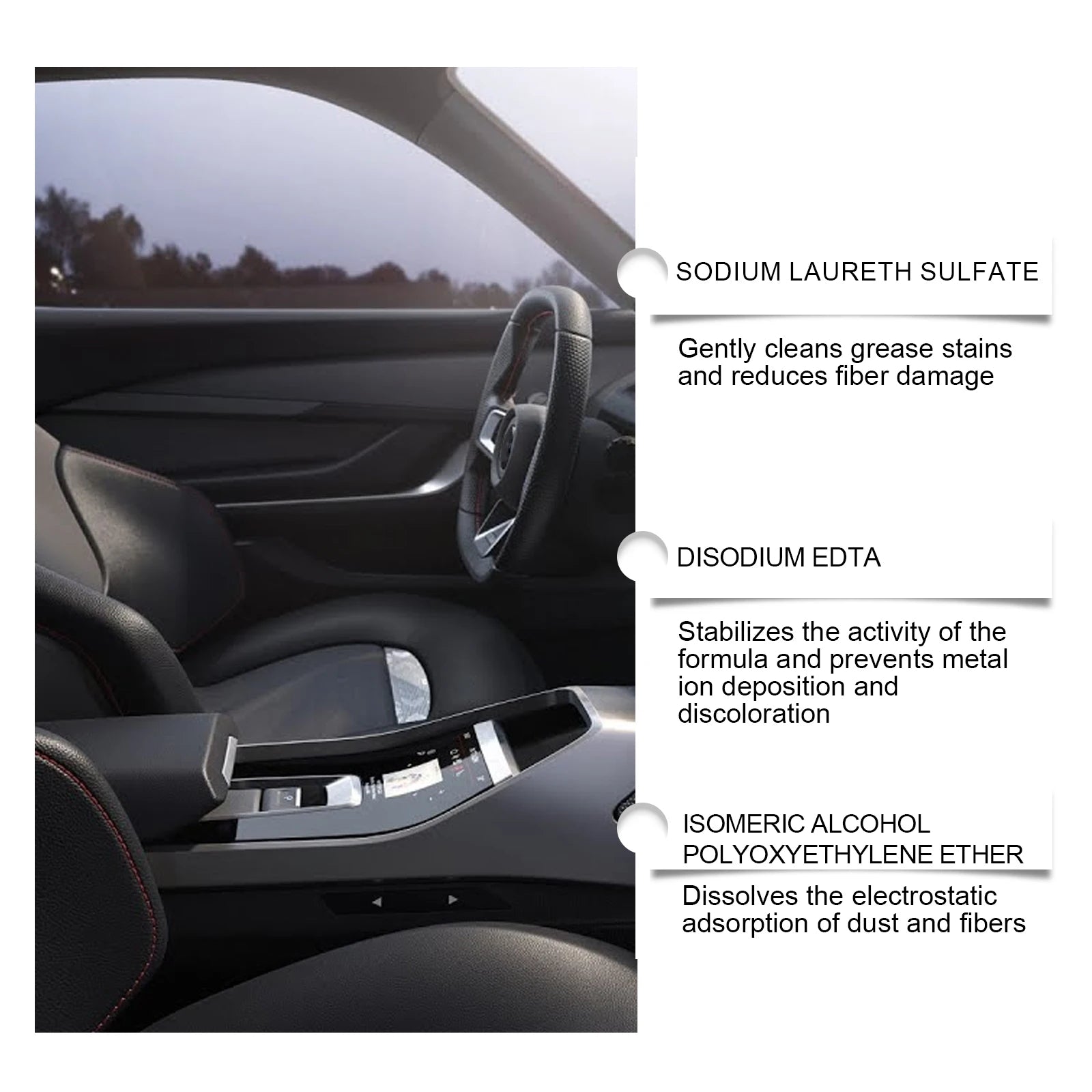 Car Interior Cleaning Spray Car Interior Stain Remover Cleaner Leather Seat Cleaner Multifunctional Car Interior Maintenance