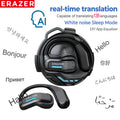 ERAZER X8 AI Translator Earbuds Wireless Bluetooth Earphones Low latency HD Call Gaming Headphones with Mic Sports Headsets